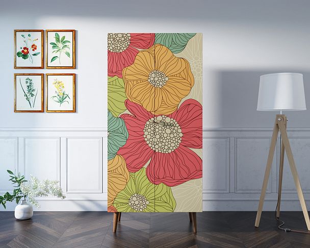 Шкаф малый двухстворчатый "Berber" принт 5 - Вид 7