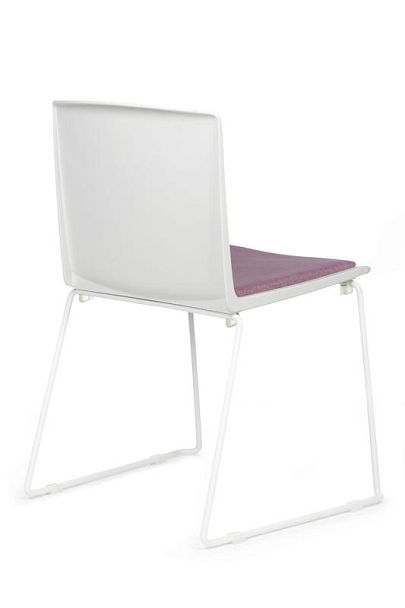 Кресло Simple X-19 Белый/Розовый - Вид 3