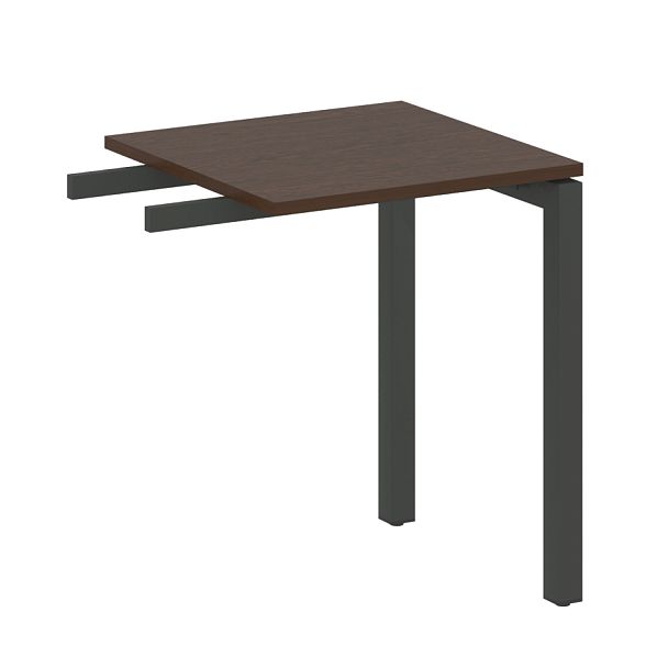 Metal System Quattro Приставной элемент на П-образном м/к 50БП.ПР-1 Венге/Антрацит металл 600*600*750 - Вид 1