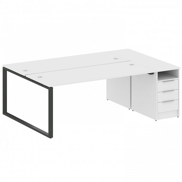 Рабочая станция "Metal System" БО.РС-СТП-2.5 белый/антрацит - Вид 1