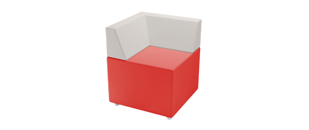 Угловой элемент "Модуль М-70/2" (спинка прямая 90 градусов) - Вид 1