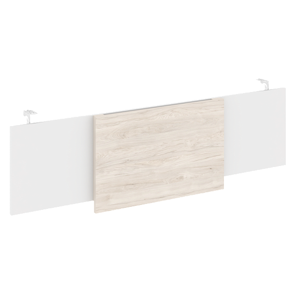 Onix Direct Lux Царга стола руководителя O.M-CSR-5 Белый бриллиант/Денвер светлый/Хром 1540*450*54 - Вид 1