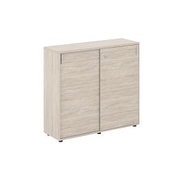 Шкаф купе 1238х400х1125 средний, с замком / корпус: дуб светлый, фасады: дуб светлый Сигма / Sigma - Фото предпросмотра