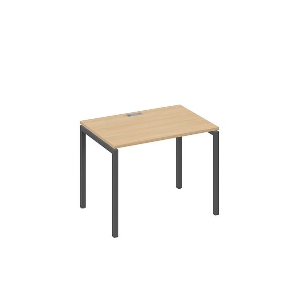 Стол письменный на металлокаркасе DUE A4 А4 Б2 012 БП натуральный дуб / металлокаркас антрацит - Вид 1