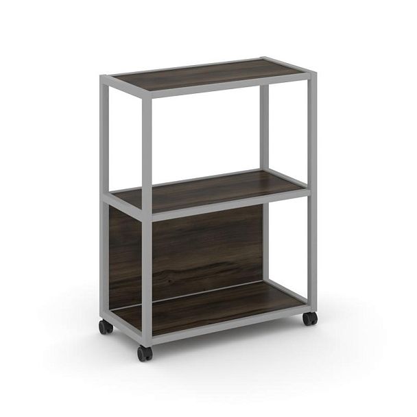 Shelf Mobile Стеллаж 3 уровня 1 секция VR.LT-STK-302.10 Дуб Мали/Металл Серый 1000*400*1046 - Вид 1