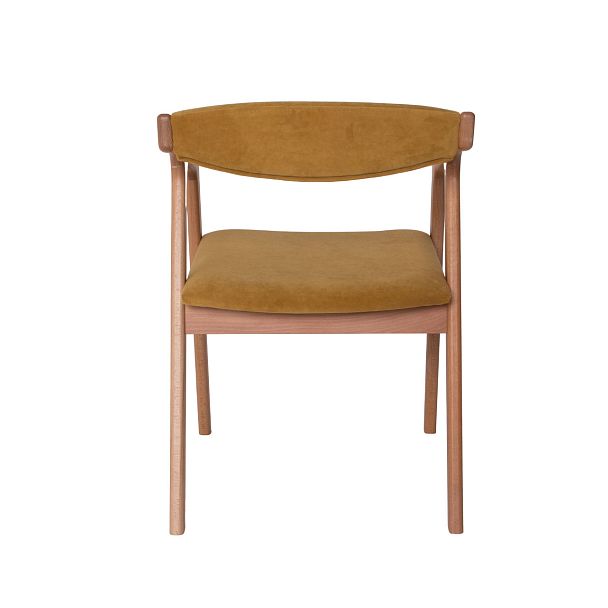 Полукресло Fendi, велюр Teddy 011, ножки бук под лак - Вид 8