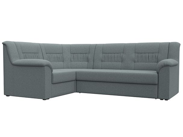 Диван угловой Карелия левый угол Рогожка серый - Вид 1