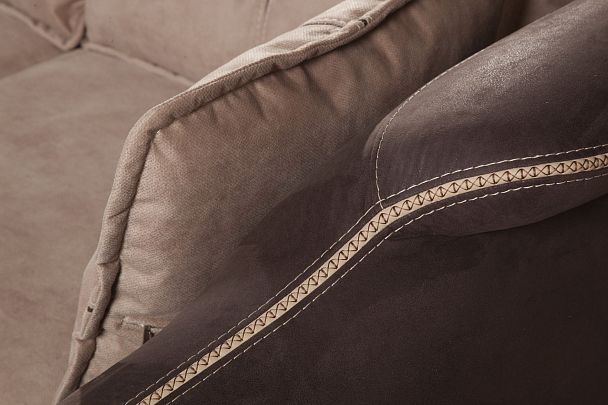 Napoli (Неаполь) диван-кровать с шезлонгом, замша - Вид 11