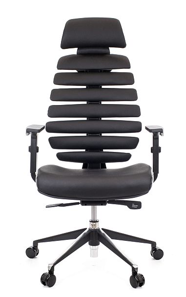 Кресло Everprof Ergo Black Кожа Черный - Вид 3