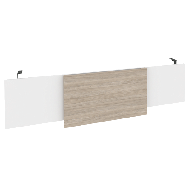 Onix Direct Царга стола руководителя O.M-CSR-6 Белый бриллиант/Дуб аттик/Антрацит металл 1740*450*54 - Вид 1