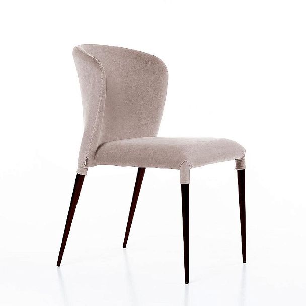 Стул Albert (Альберт), бархат пепельно-бежевый 25 - Вид 1