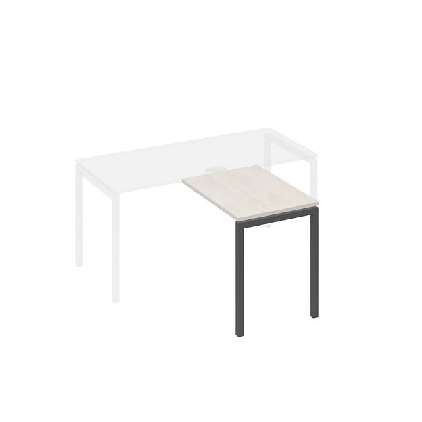 Брифинг-приставка на опорах DUE A4 А4 Б2 071 БП дуб / металлокаркас антрацит - Вид 1