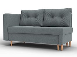 Кушетка Лига-098 Рогожка серый - Фото предпросмотра