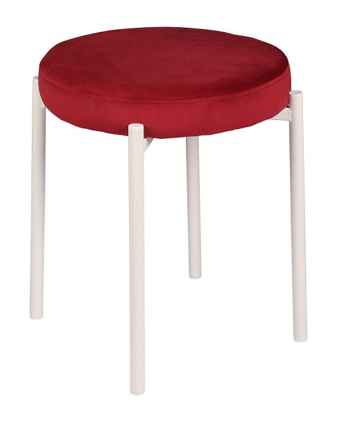Комплект табуретов Кен, Confetti bordo/белый, 4 шт. - Вид 1