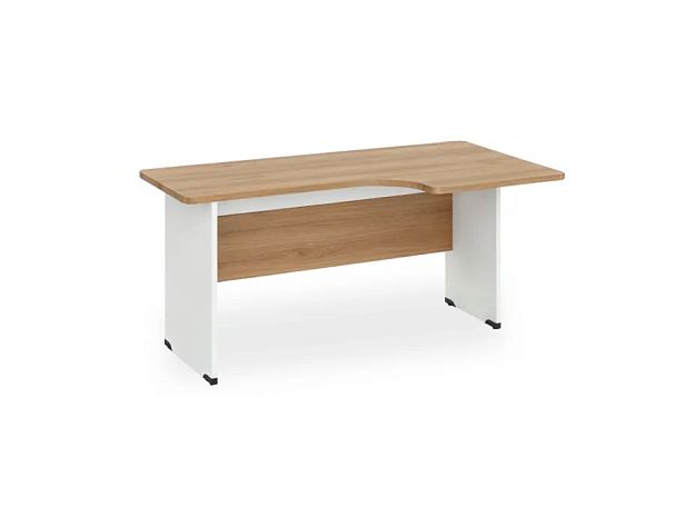 БЕРЛИН / BERLIN Угловое рабочее место правое 1400х950х740 Акация/Белый - Вид 1