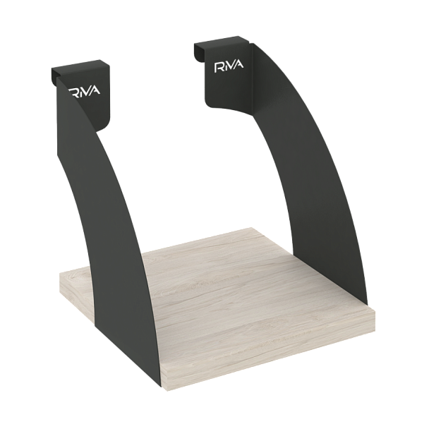 Навесные полки. Кронштейны+ЛДСП полка 200мм MAN-41-2 Денвер светлый/Антрацит металл 200*220*200 - Вид 1