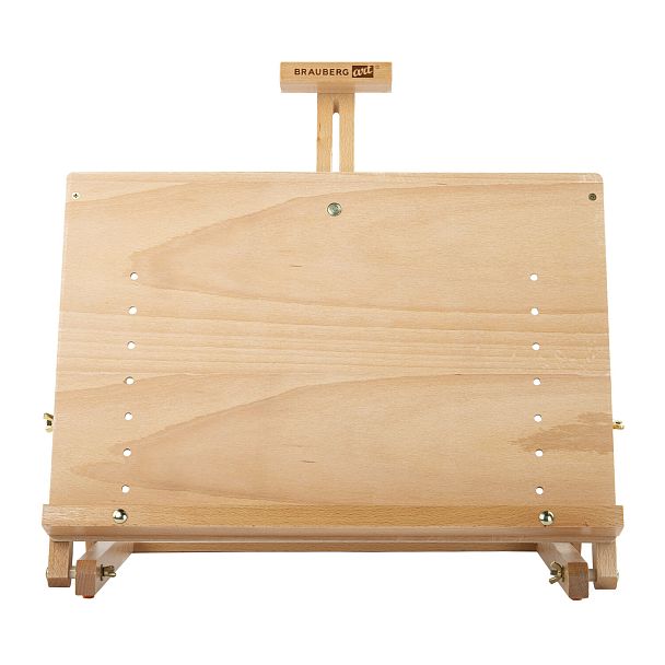 Мольберт настольный BRAUBERG ART CLASSIC, регулируемый верхний держатель, 50х37х39 см, бук, 191756 - Вид 3