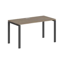 Стол Sigma 1600х700х750 / профиль: 60х30 антрацит; столешница: дуб темный - Фото предпросмотра