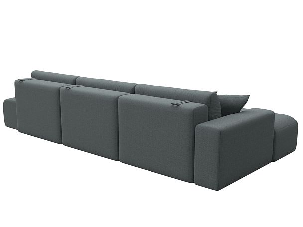 Диван угловой Лига-036 НПБ Модерн Лонг левый угол Рогожка серый - Вид 6