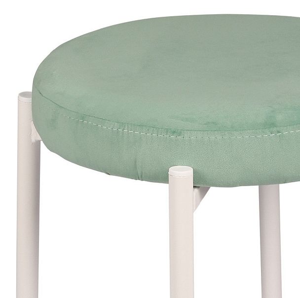 Комплект табуретов Кен, Confetti aquamarine/белый, 2 шт. - Вид 2