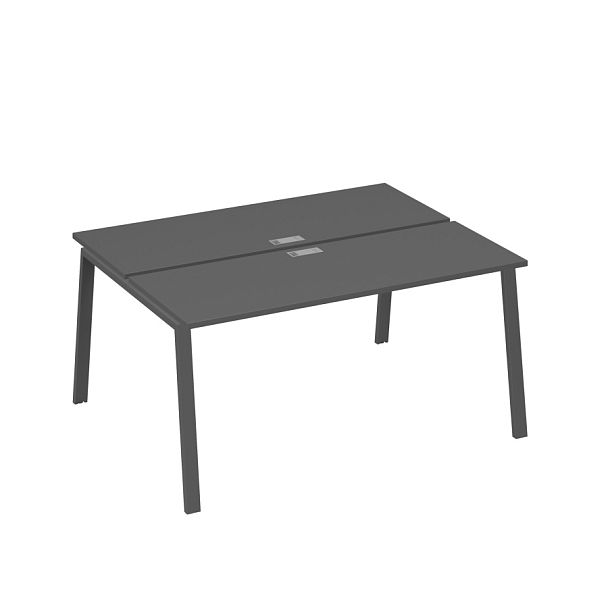 Станция 2х160 рабочая с металлокаркасом TRE A4 А4 Б3 172  БП антрацит премиум / металлокаркас антрацит - Вид 1