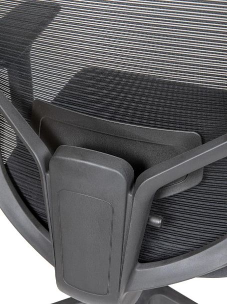 Кресло офисное / Best / черный пластик / черная сетка / черная ткань - Вид 7