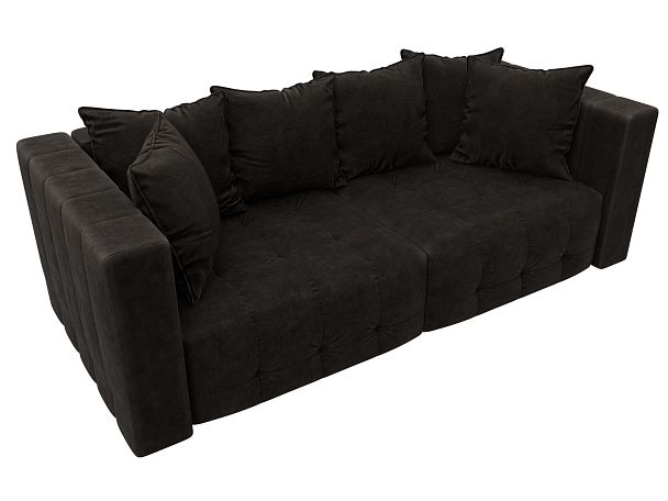 Диван прямой Лига-052 НПБ Велюр коричневый - Вид 6