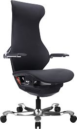 Эргономичное кресло Everprof Atom Black (Атом Блэк) Экокожа Черный - Фото предпросмотра