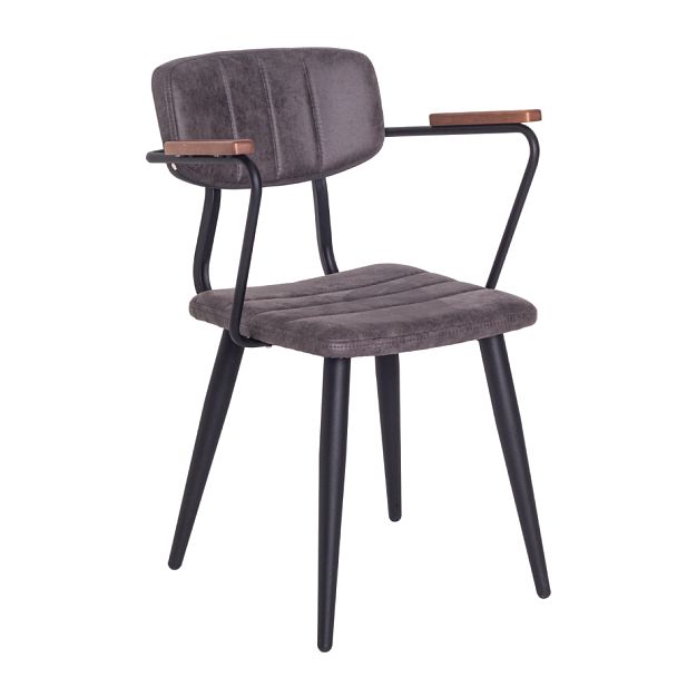 Стул Kato с подлокотниками, велюр, массив бука - Вид 2