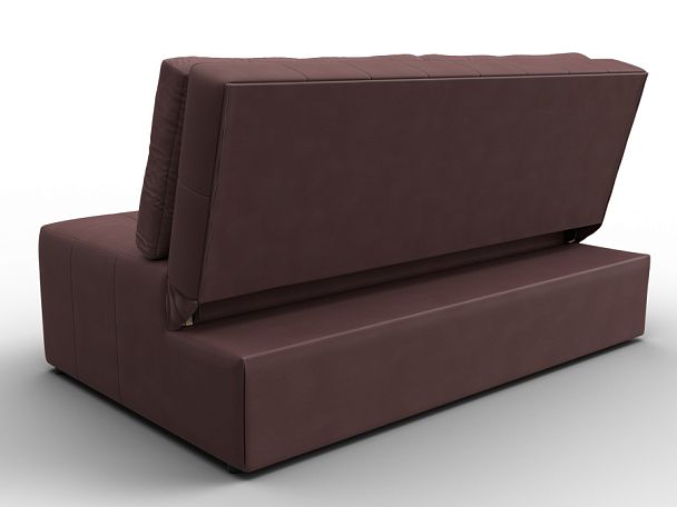 Диван прямой Лига-107 (140) Замша бордовый - Вид 5