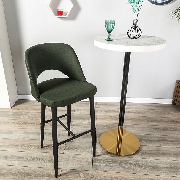 Стул Бар.Lars тёмно-зеленый/черный - Вид 8