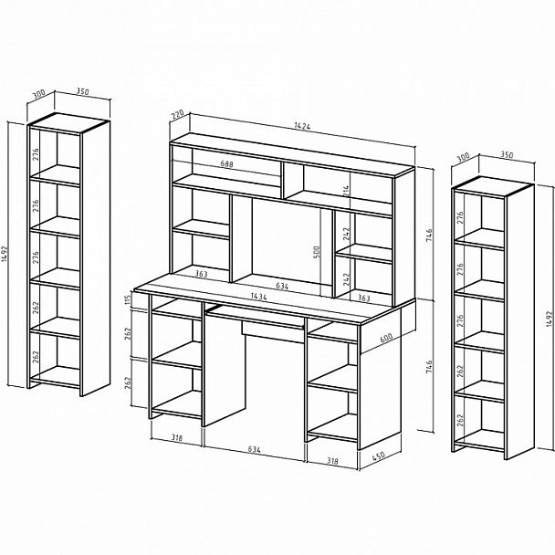 Рабочее место Лайт-6К СН - Вид 2