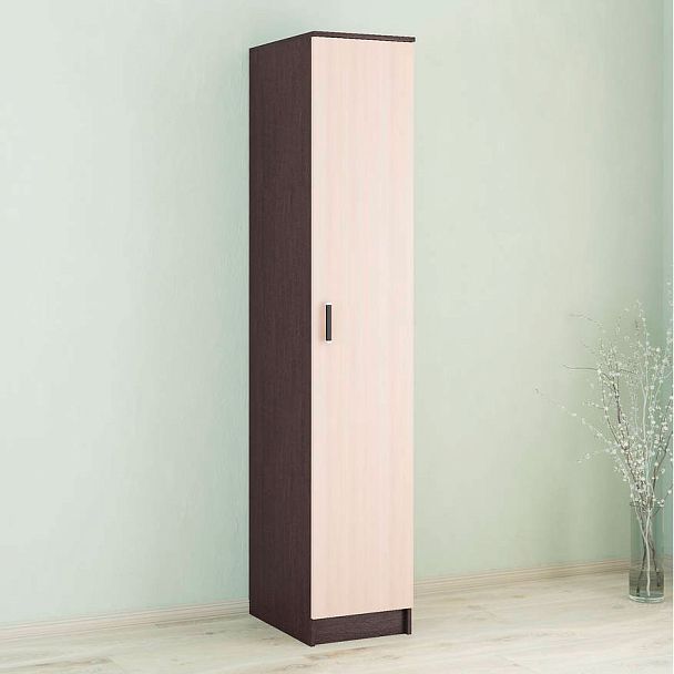 Пенал Лагуна-04 (400*2100*510) венге/дуб молочный - Вид 1