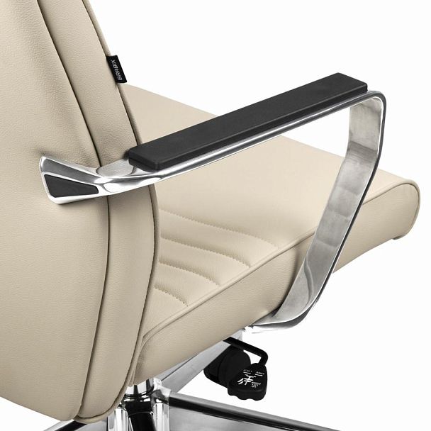 Кресло BRABIX PREMIUM Solo EX-730, алюминий, хром, экокожа, бежевое, 532937 - Вид 12