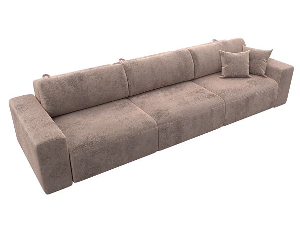 Диван прямой Лига-036 НПБ Классик Лонг Велюр бежевый - Вид 5