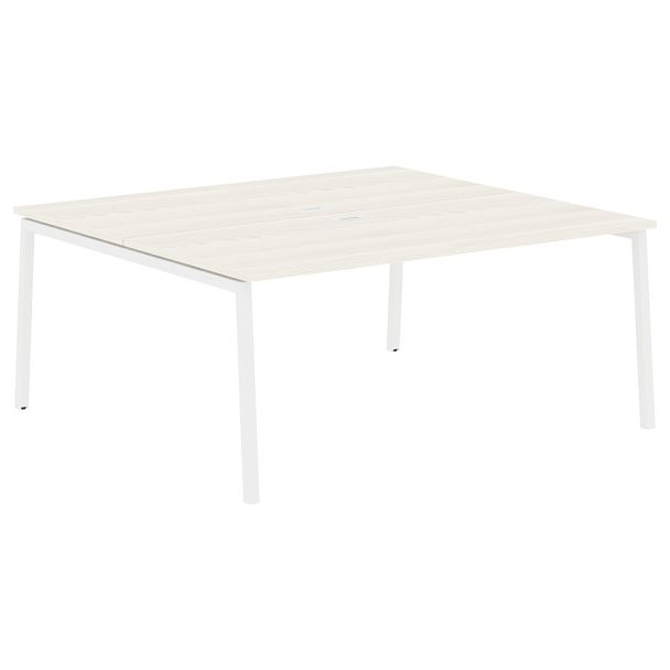 Стол 2-х местный ELWST 1716 Ясень Траун/Белый 1760х1606х750 EDIS - Вид 1