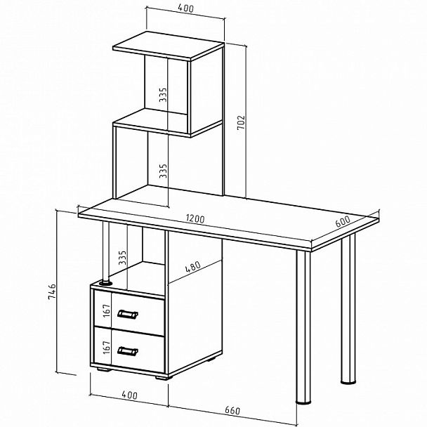 Стол компьютерный Имидж-69 - Вид 2