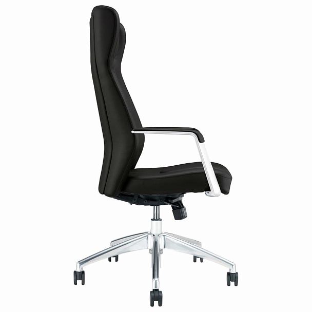 Кресло BRABIX PREMIUM Viking EX-759, синхромеханизм, алюминий, натуральная кожа, черное, 532933 - Вид 4