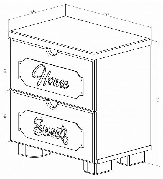 Тумбочка ДримСтар ДС-14 - Вид 6