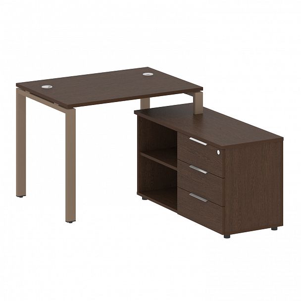 Рабочая станция "Metal System" БП.РС-СТС-2.1 венге/мокко - Вид 1