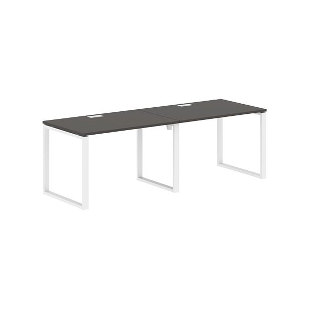 Стол 2-х местный EQWST 2380 Мокко/Белый 2326х800х750 EDIS - Вид 1