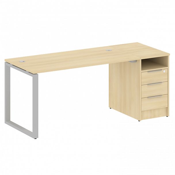 Рабочая станция "Metal System" БО.РС-СТП -1.3 акация/серый - Вид 1