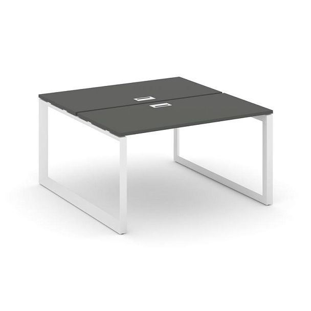 Style Project Next Рабочая станция двухсторонняя SN-59O.DRS-011 Антрацит/Металл Белый/Белый Заглушка 980*1432*750 - Вид 1