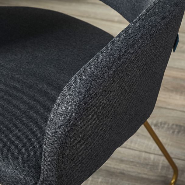 Кресло Oscar тёмно-серый/Линк золото - Вид 10