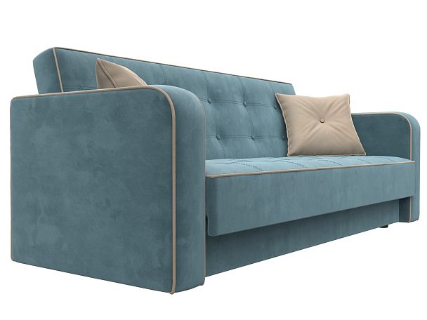 Диван-книжка Тур Велюр бирюзовый - Вид 3