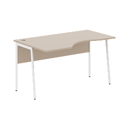 Стол прямой СА-2P(L) Мокачино/Белый 1400х900х755 IMAGO PLUS - Фото предпросмотра