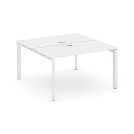 Стайл Проджект Некст / Style Project Next Рабочая станция двухсторонняя SN-59P.DRS-014 Белый/Металл Белый/Белый Заглушка 1580*1432*750 - Фото предпросмотра