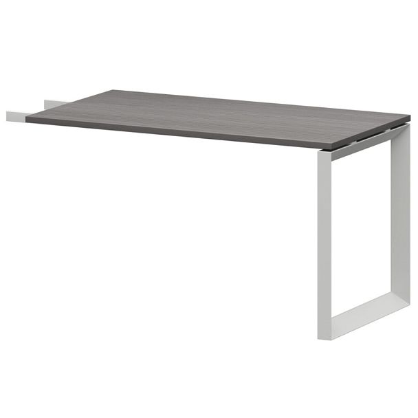 Бриф-приставка на металлокаркасе НТМПБ.О-735 Лиственница/Белый 1350x730x750 Аргентум-МП - Вид 1