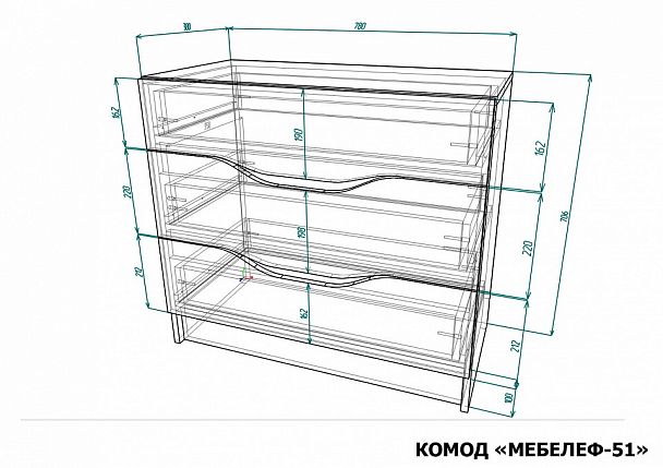Комод Мебелеф-51 - Вид 2