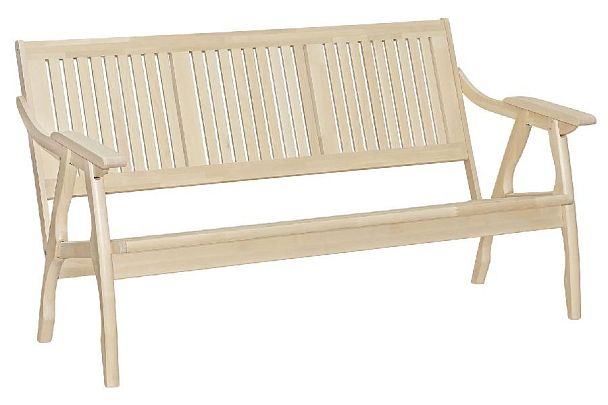 Диван-скамья массив решётка Бесцветный (Лак) - Вид 1